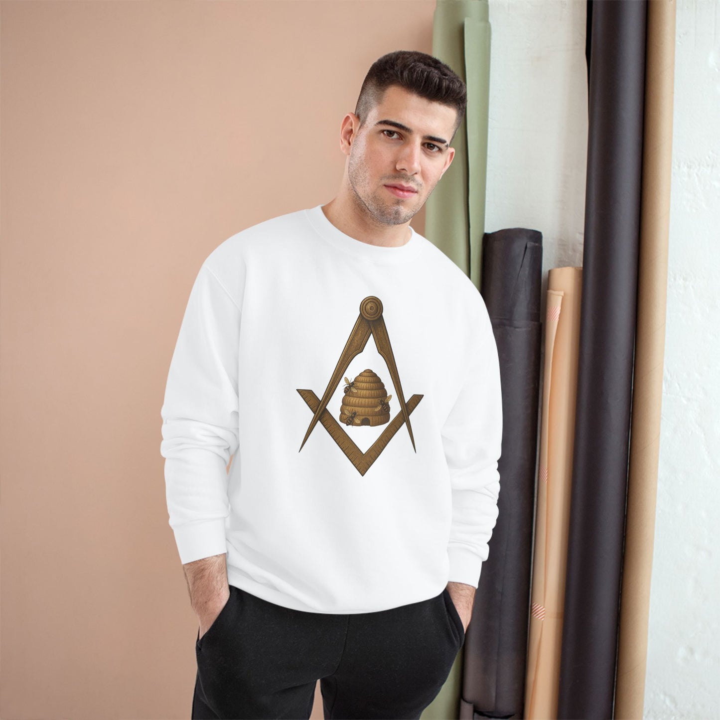 Beehive Square and Compass Champion Sweatshirt