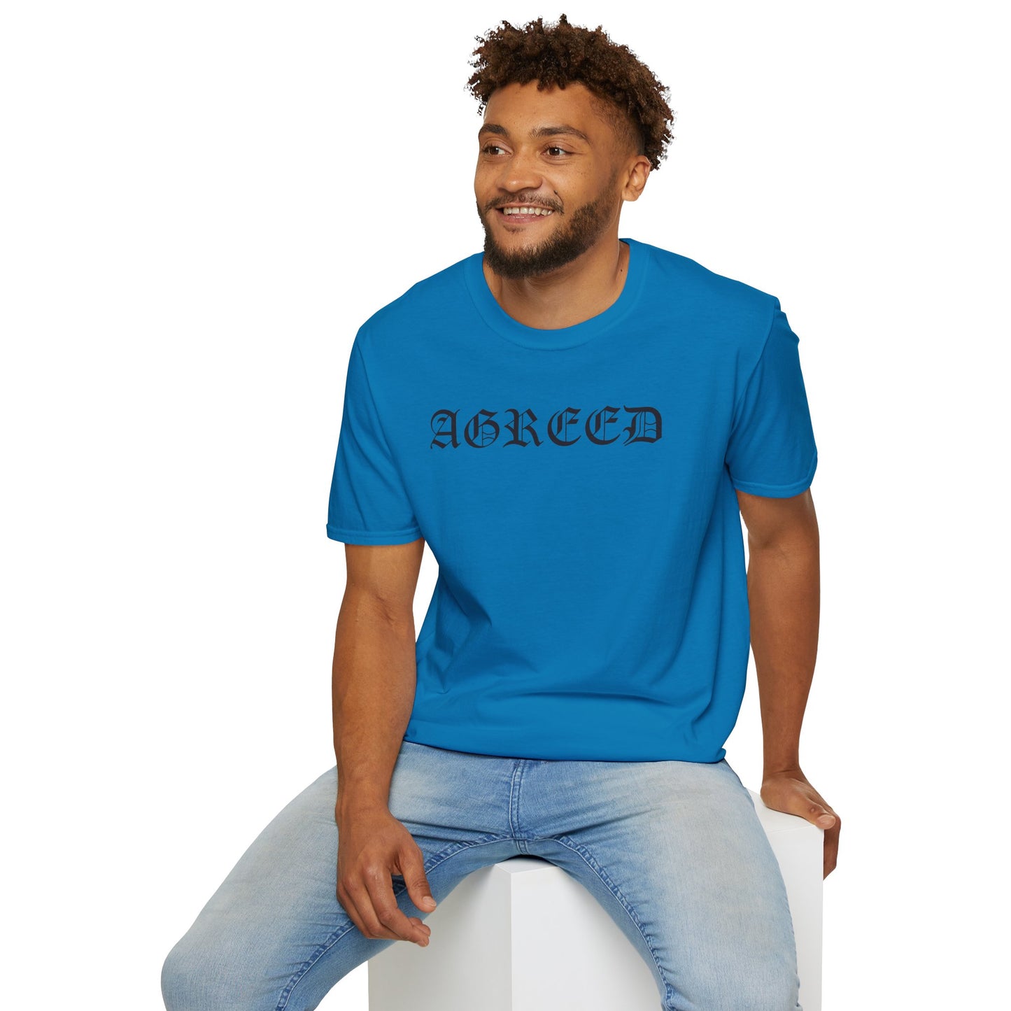"AGREED" Softstyle T-Shirt (Multiple Fonts)