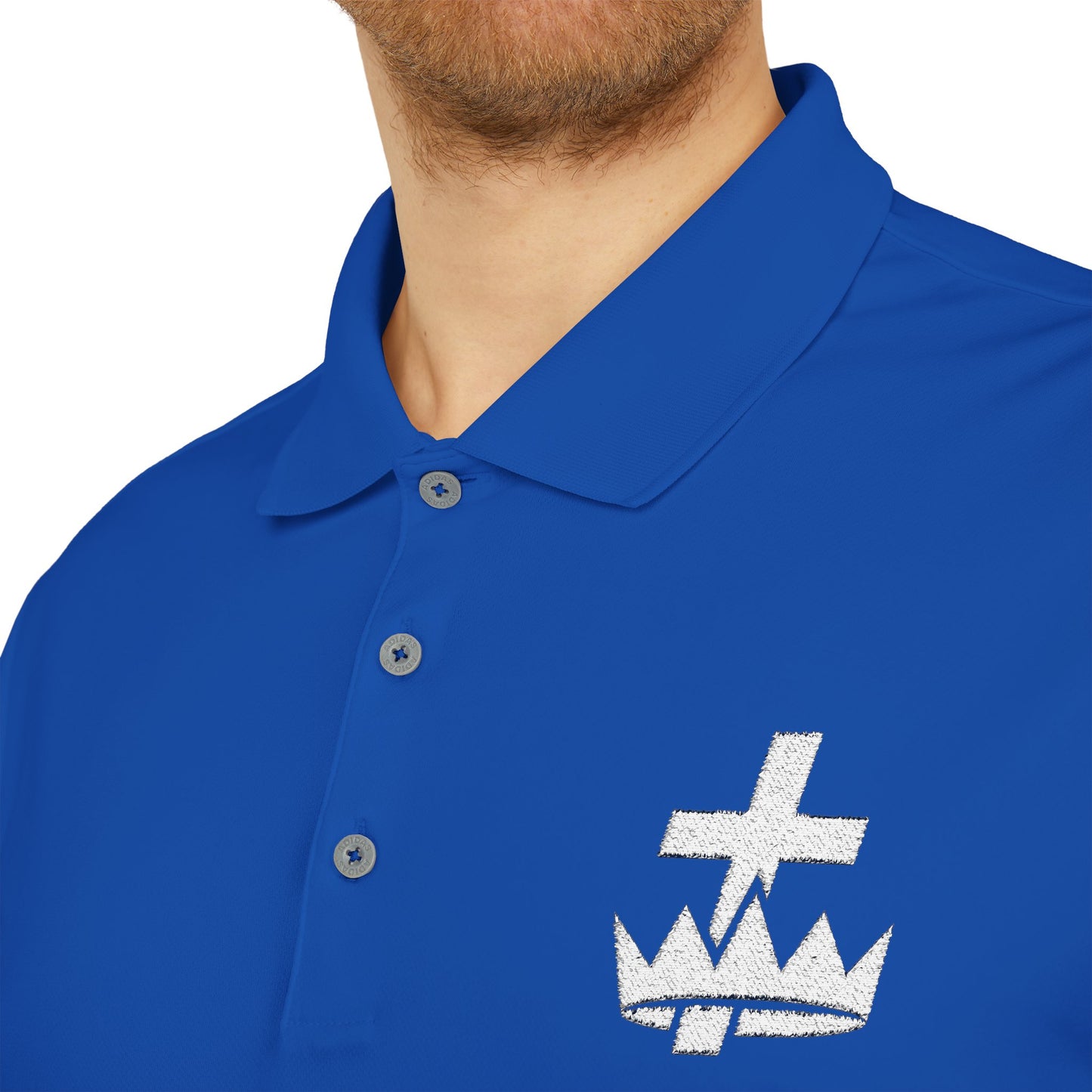 Knights Templar adidas Performance Polo - White Logo