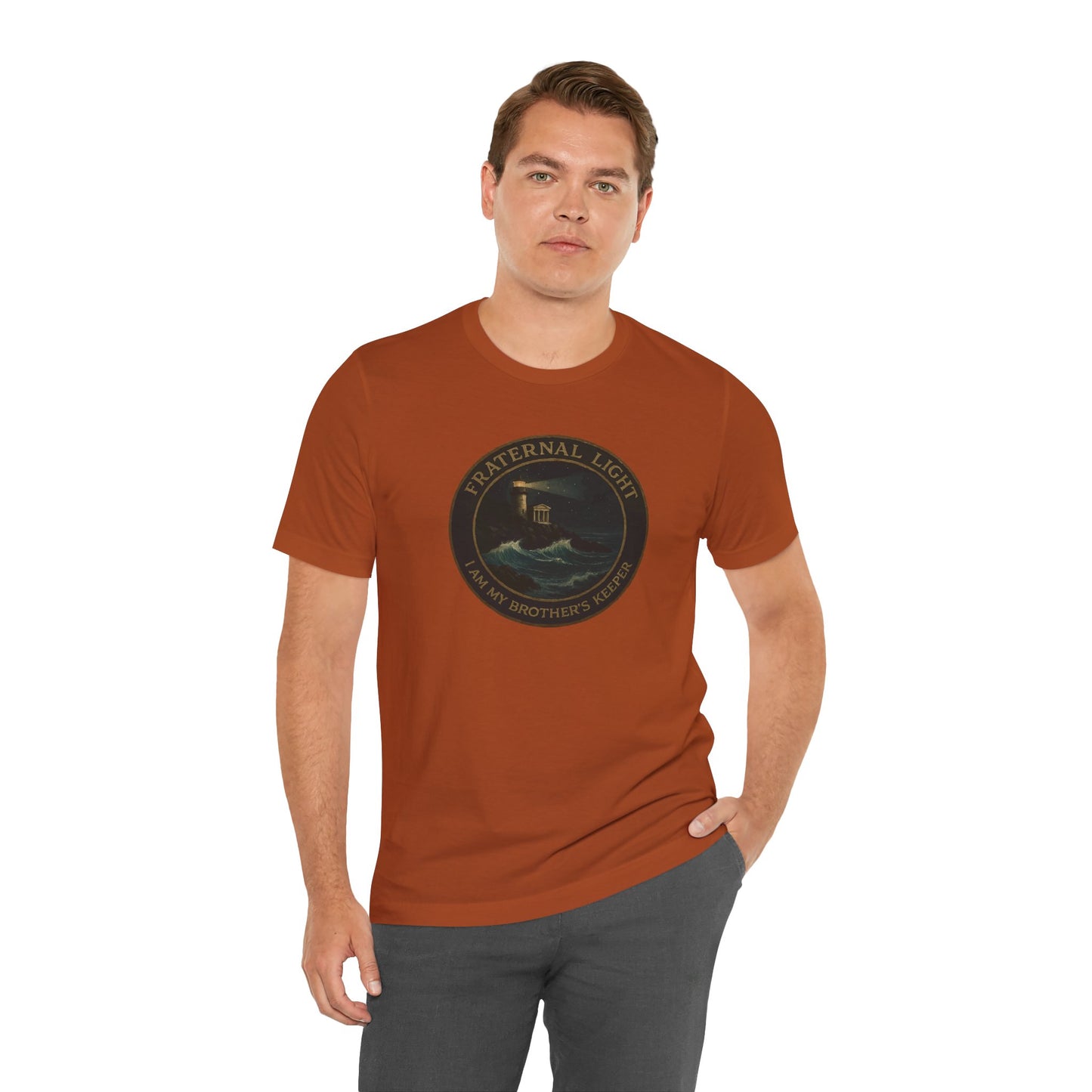 Fraternal Light Vintage Art Short Sleeve T-Shirt