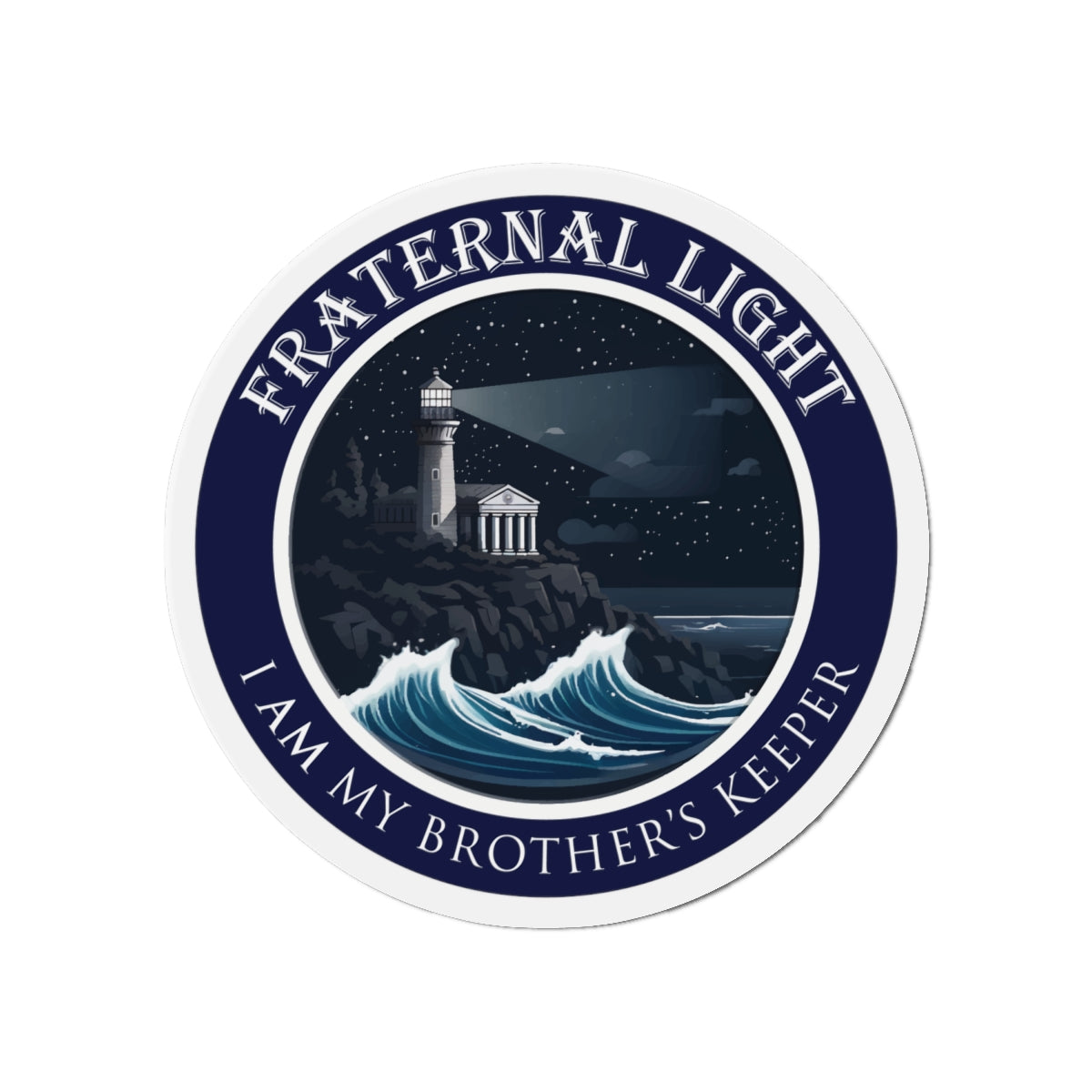 Fraternal Light Die-Cut Magnet