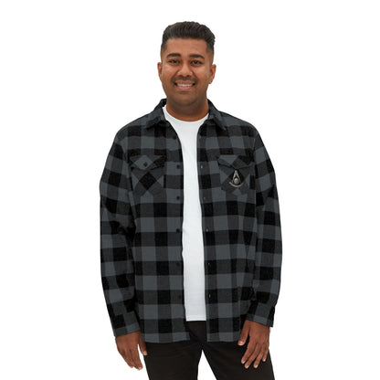 CA Past Master Flannel Shirt - 3D Metallic-Style Emblem