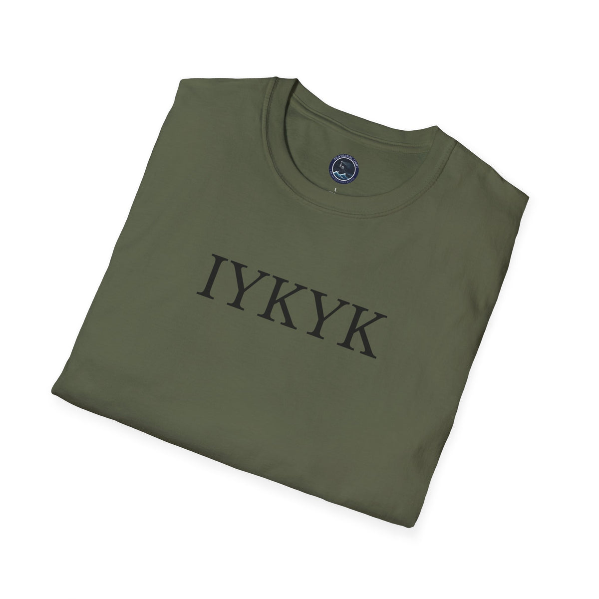 "IYKYK" Softstyle T-Shirt -  Black Letters