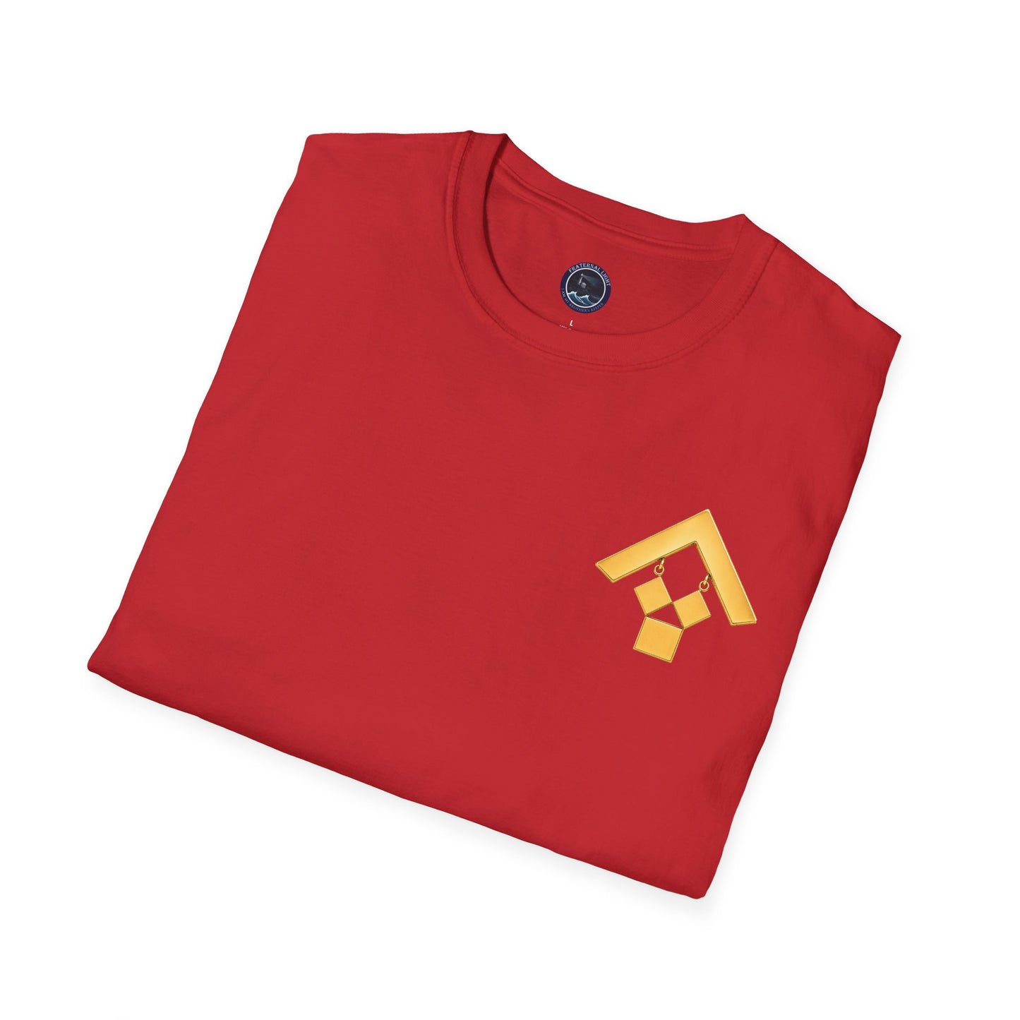 Past Master Jewel Softstyle T-Shirt - Gold (Channel Islands Lodge)