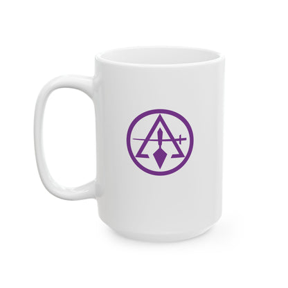 Two-Sided Cryptic Council Ceramic Mug - Classic Pommel (11oz, 15oz)