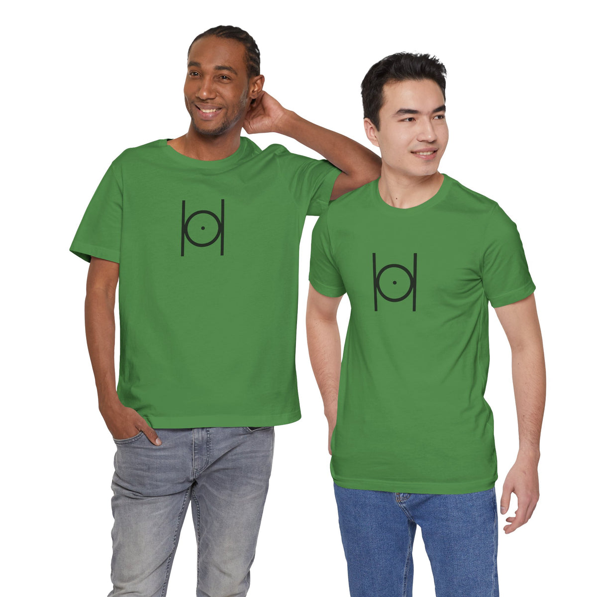 Point within a Circle T-Shirt - Classic (Green, Front Facing)