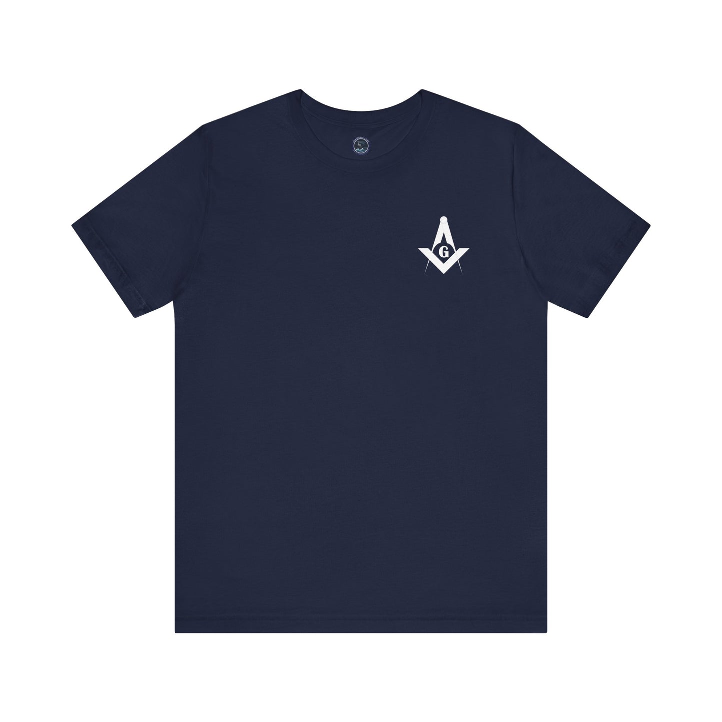 Fellowcraft T-Shirt from Channel Islands Lodge 214 featuring blue and green design, made by Printify.
