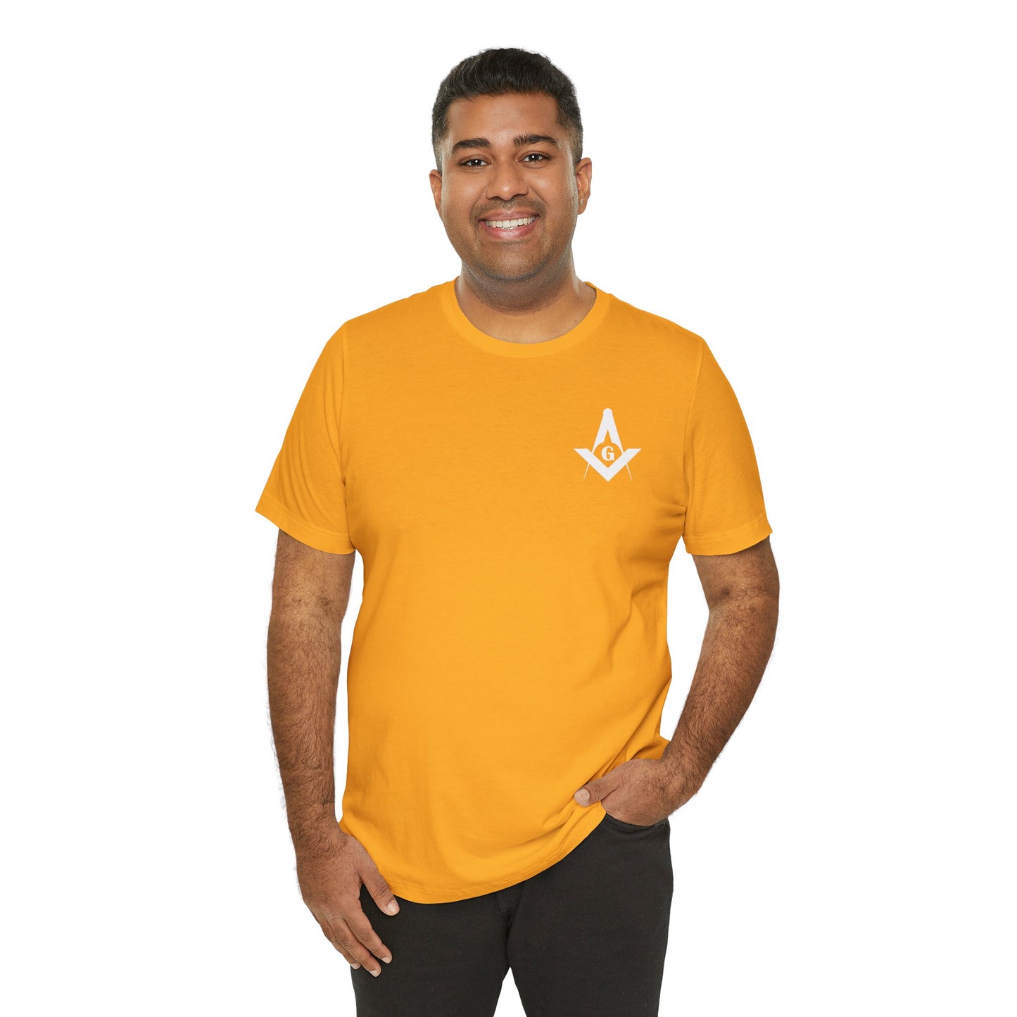 Brightly colored Entered Apprentice T-Shirt from Channel Islands Lodge 214 featuring vibrant lodge logo and design.