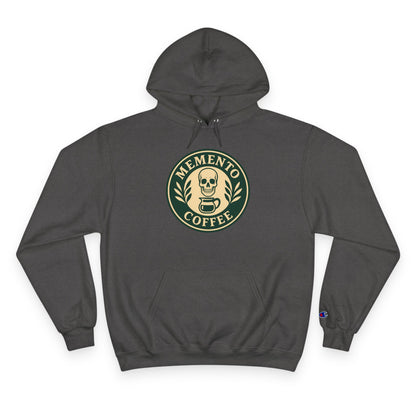"Memento Coffee" Champion Hoodie - Acacia (Green/Tan)