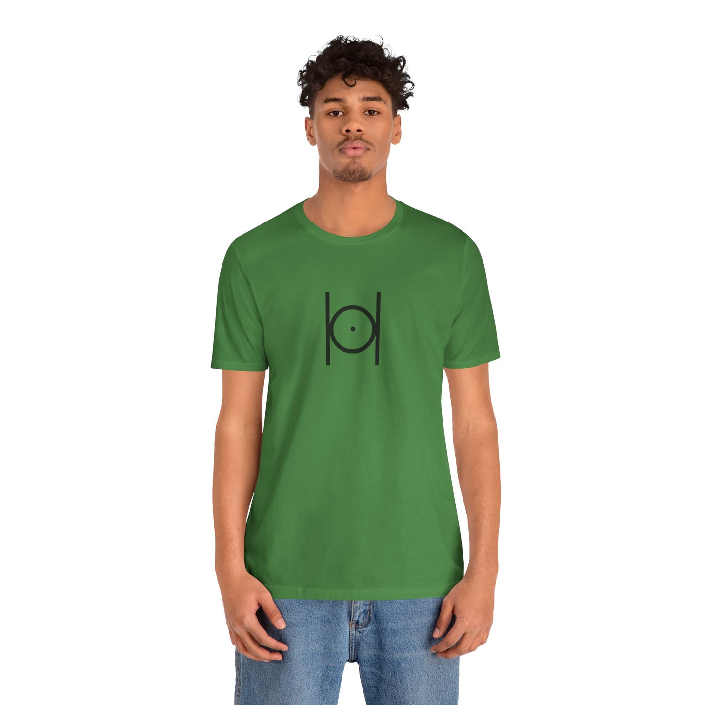 Point within a Circle T-Shirt - Classic (Green, Front Facing)