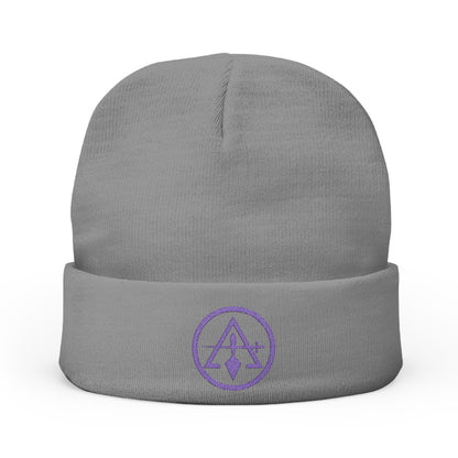 Cryptic Council Encircled Sword and Trowel -  Embroidered Knit Beanie