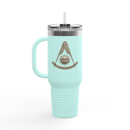 Two-Sided CA Past Master Insulated Travel Tumbler (40oz) - Metallic Emblem