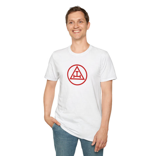 Royal Arch - Red Triple Tau in Circle Short Sleeve T-shirt