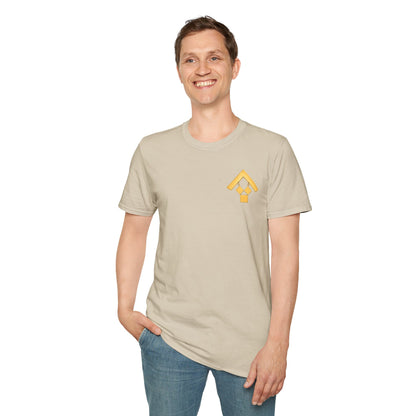 Past Master Jewel Softstyle T-Shirt - Gold (Channel Islands Lodge)