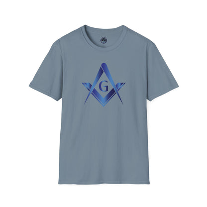 Sapphire Square and Compass Softstyle T-Shirt - Classic (Front Print)