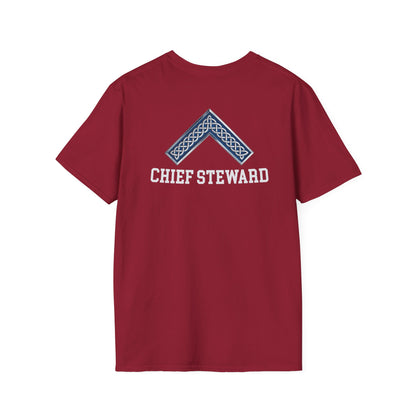 Worshipful Master "Chief Steward" Softstyle T-Shirt - Celtic Square (Two-Sided)