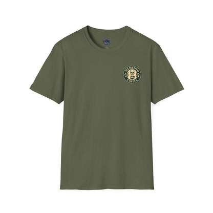Memento Coffee Softstyle T-Shirt - Acacia (Green/Tan)