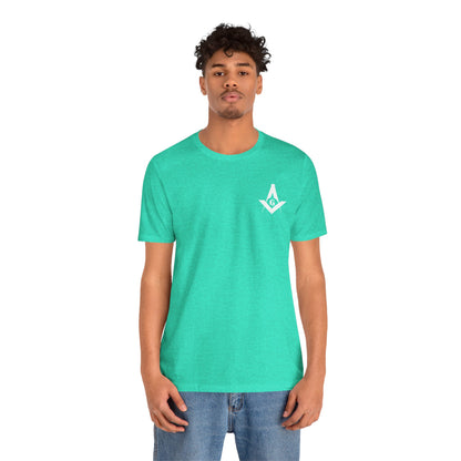 Brightly colored Entered Apprentice T-Shirt from Channel Islands Lodge 214 by Printify, featuring vibrant lodge-themed graphics.