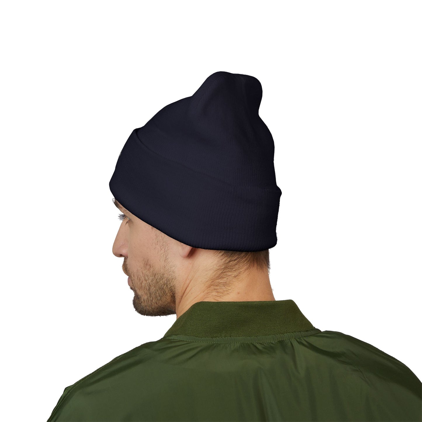 Knights Templar Encircled Cross and Crown - Embroidered Classic Cuffed Beanie