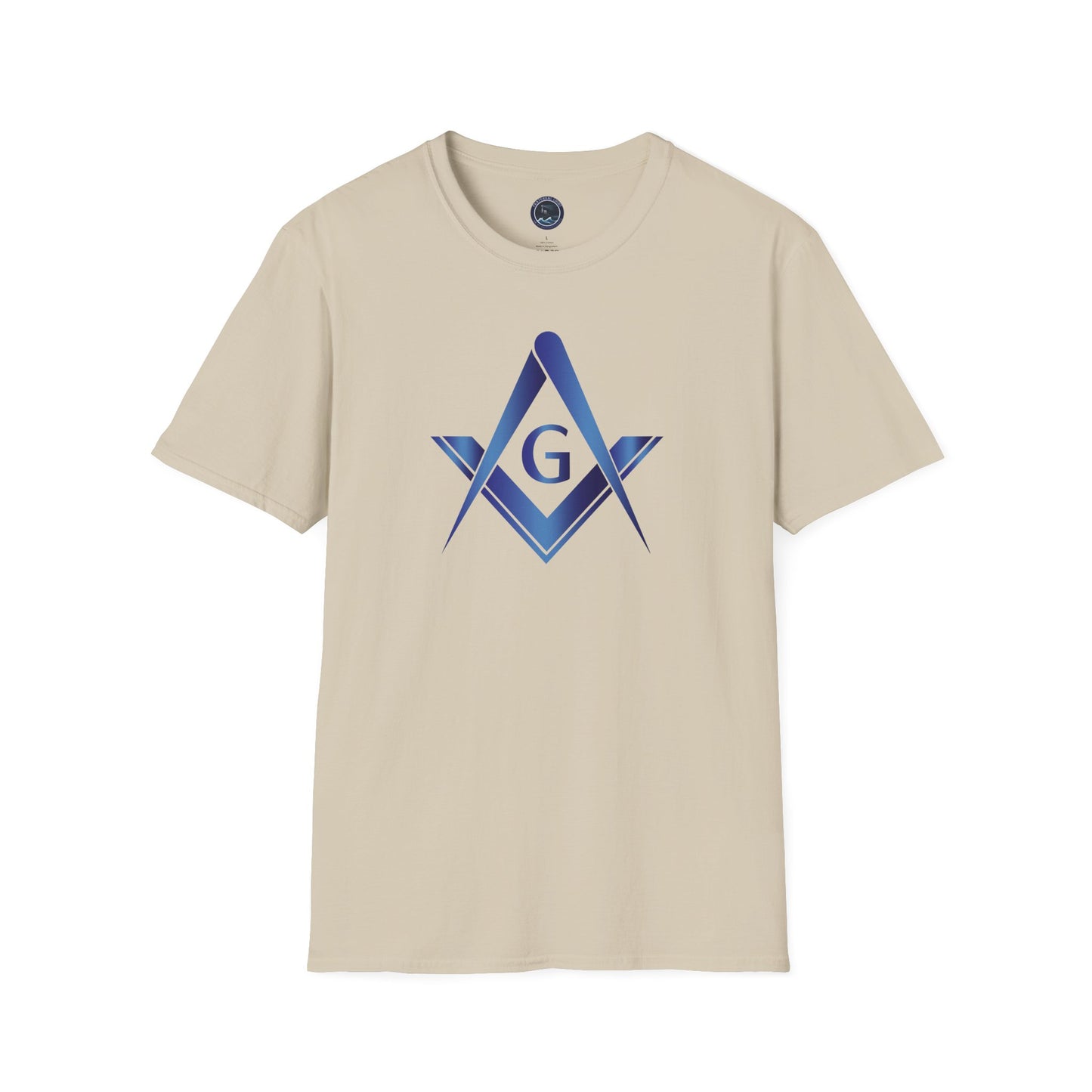 Sapphire Square and Compass Softstyle T-Shirt - Classic (Front Print)