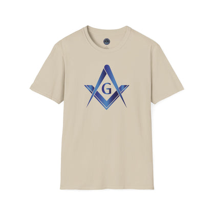 Sapphire Square and Compass Softstyle T-Shirt - Classic (Front Print)