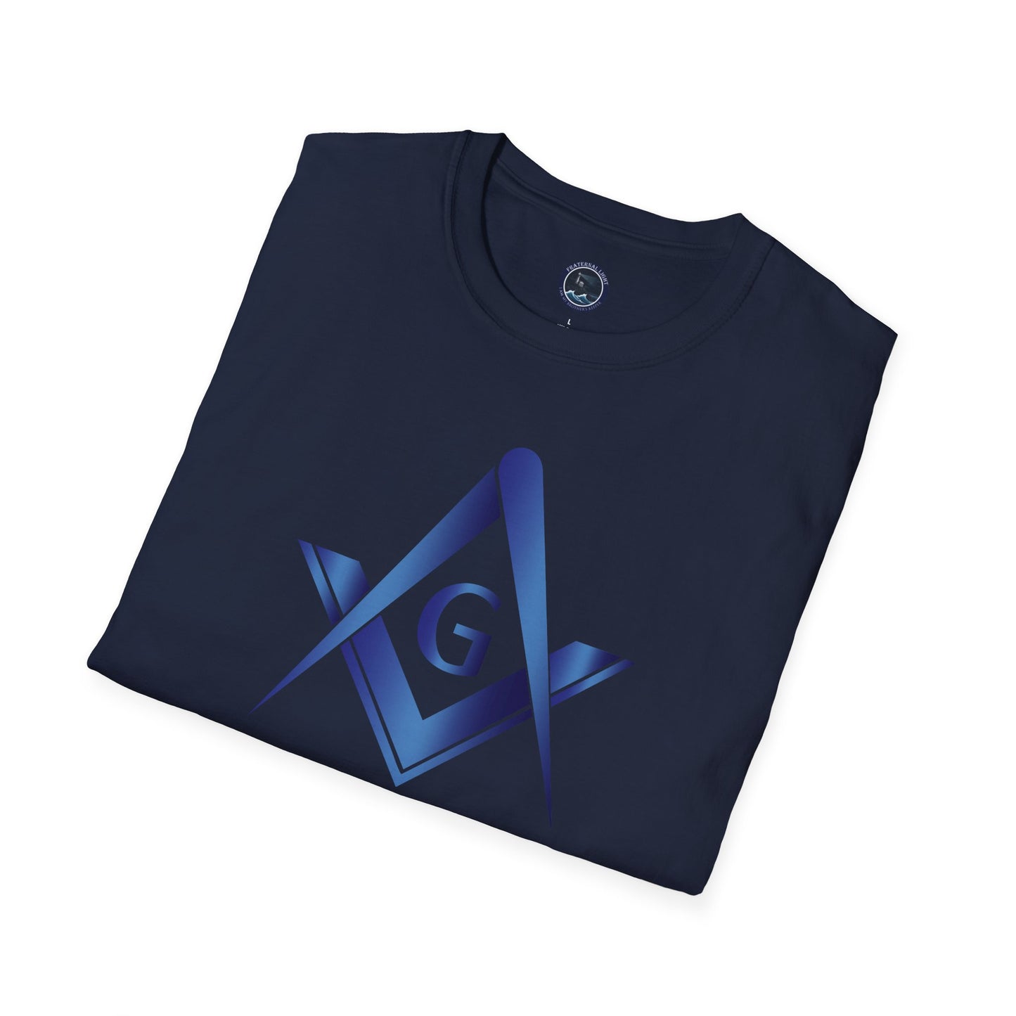 Sapphire Square and Compass Softstyle T-Shirt - Classic (Front Print)