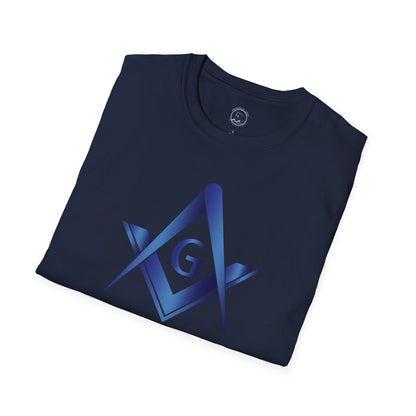 Sapphire Square and Compass Softstyle T-Shirt - Classic (Front Print)