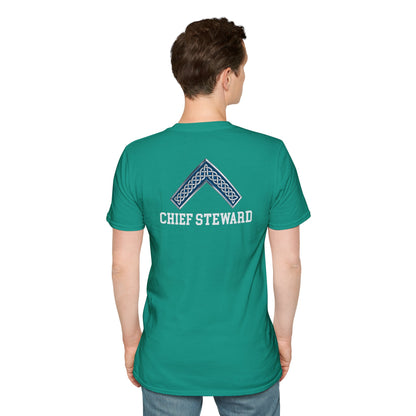 Worshipful Master "Chief Steward" Softstyle T-Shirt - Celtic Square (Two-Sided)