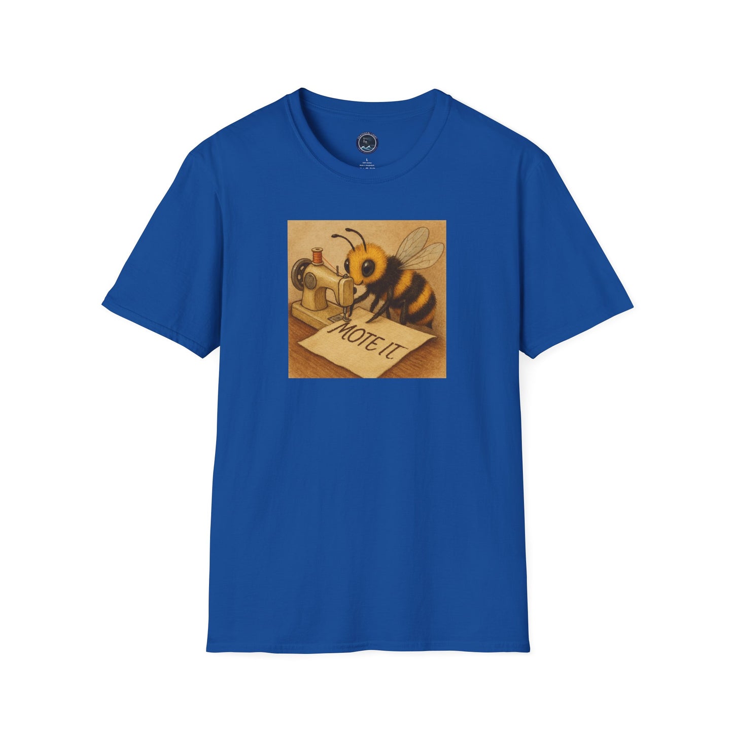 "Sew Mote It Bee" Softstyle T-Shirt - Vintage Illustration