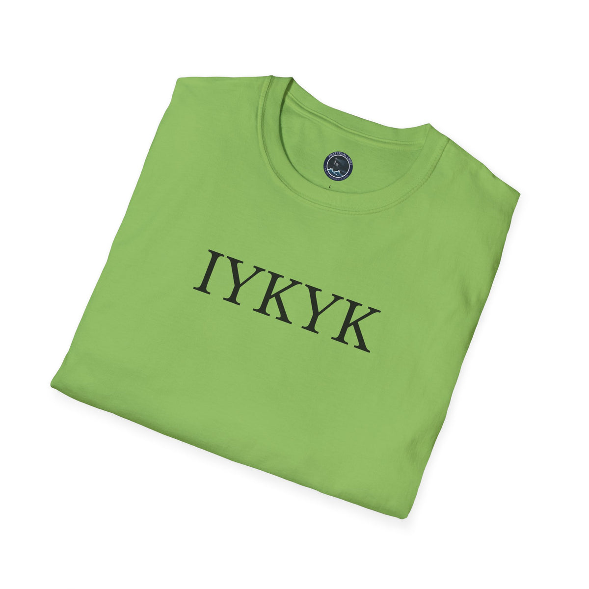 "IYKYK" Softstyle T-Shirt -  Black Letters
