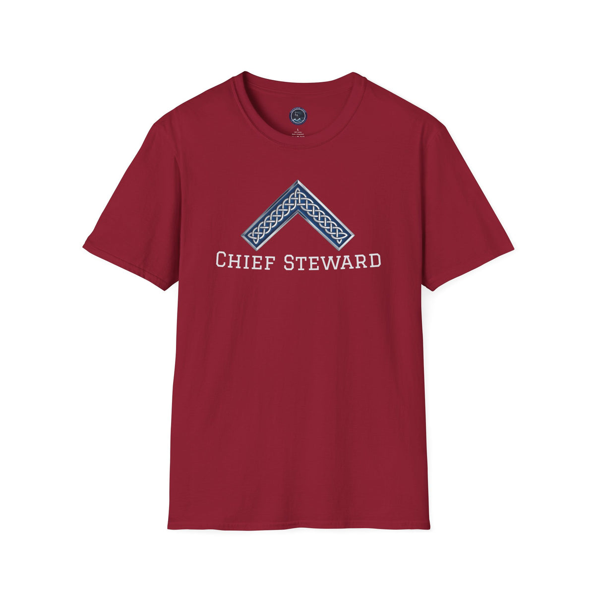 Worshipful Master "Chief Steward" Softstyle T-Shirt - Celtic Square (Front Print)