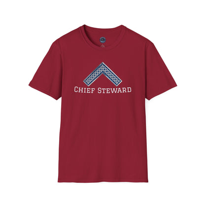 Worshipful Master "Chief Steward" Softstyle T-Shirt - Celtic Square (Front Print)