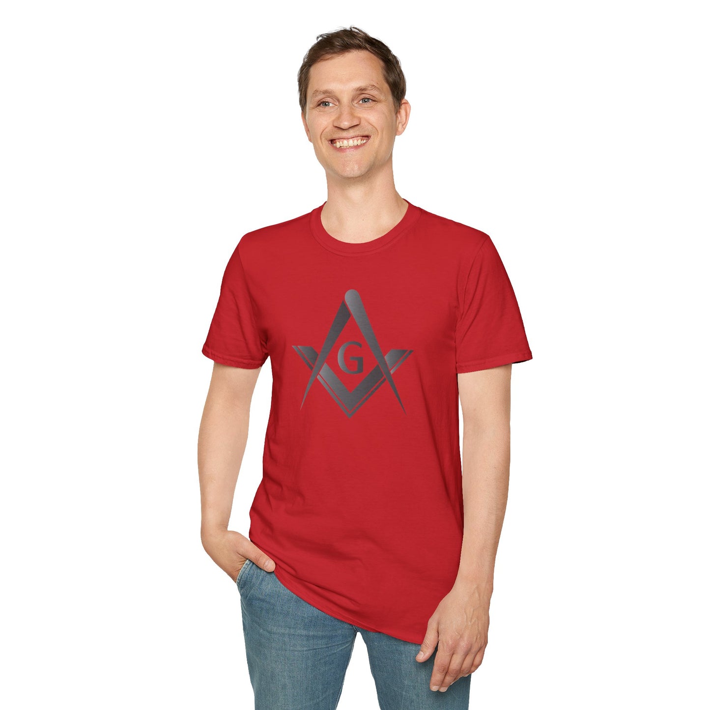 Blackstone Square and Compass Softstyle T-Shirt  - Classic (Front Print)