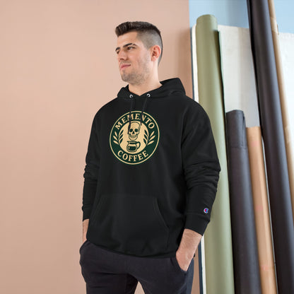 "Memento Coffee" Champion Hoodie - Acacia (Green/Tan)