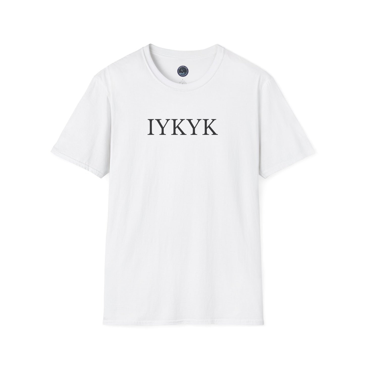 "IYKYK" Softstyle T-Shirt -  Black Letters
