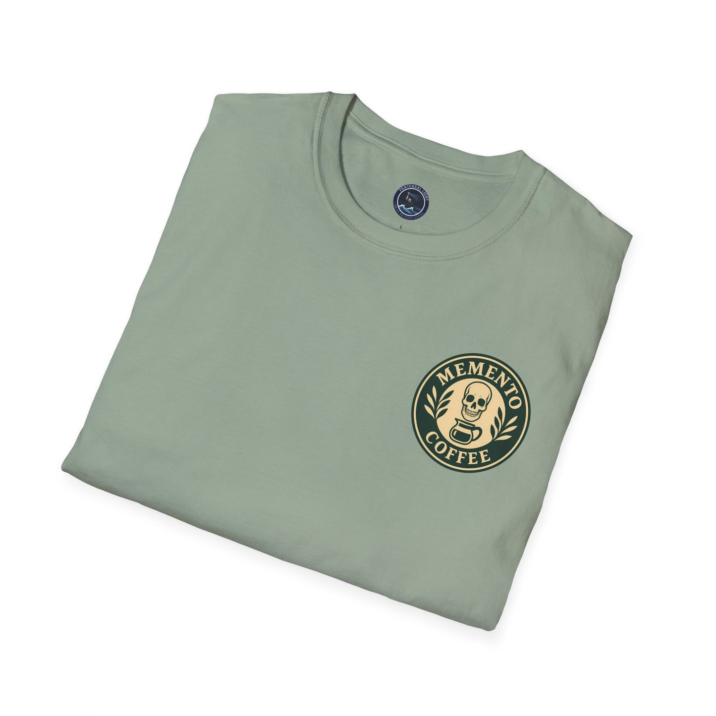 Memento Coffee Softstyle T-Shirt - Acacia (Green/Tan)