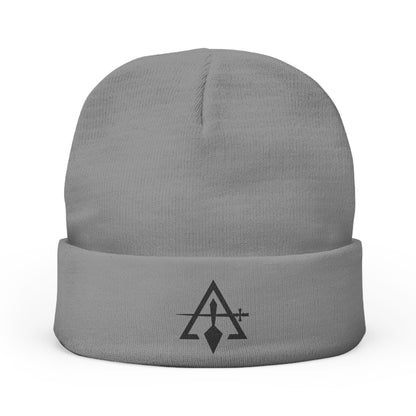 Cryptic Council Embroidered Knit Beanie - Black Emblem