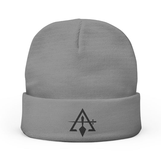 Cryptic Council Embroidered Knit Beanie - Black Emblem