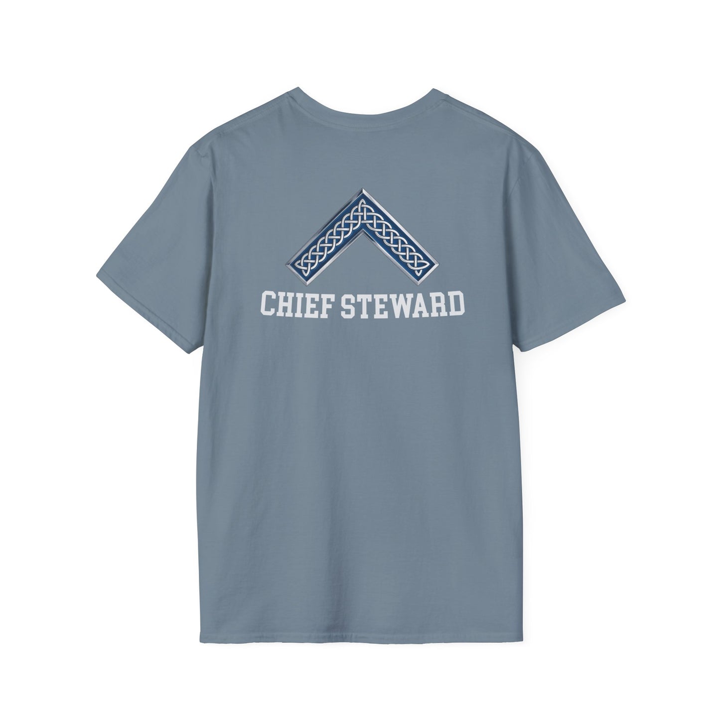 Worshipful Master "Chief Steward" Softstyle T-Shirt - Celtic Square (Two-Sided)