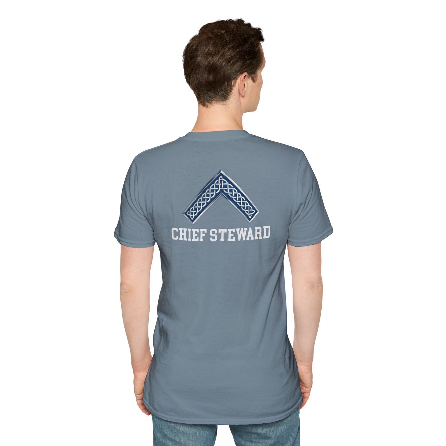 Worshipful Master "Chief Steward" Softstyle T-Shirt - Celtic Square (Two-Sided)