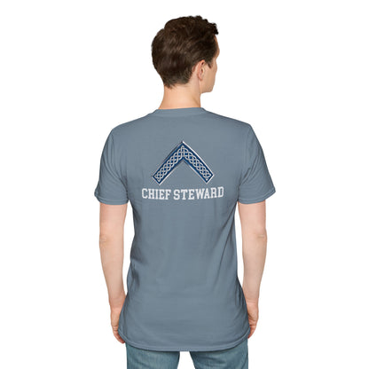 Worshipful Master "Chief Steward" Softstyle T-Shirt - Celtic Square (Two-Sided)