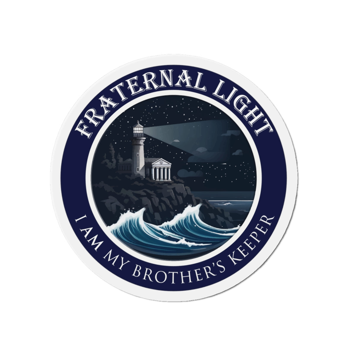 Fraternal Light Die-Cut Magnet
