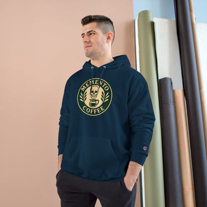 "Memento Coffee" Champion Hoodie - Acacia (Green/Tan)