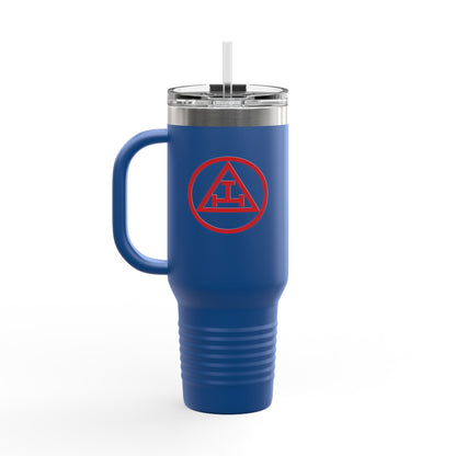 Two-Sided Encircled Royal Arch Insulated Travel Tumbler (40oz)