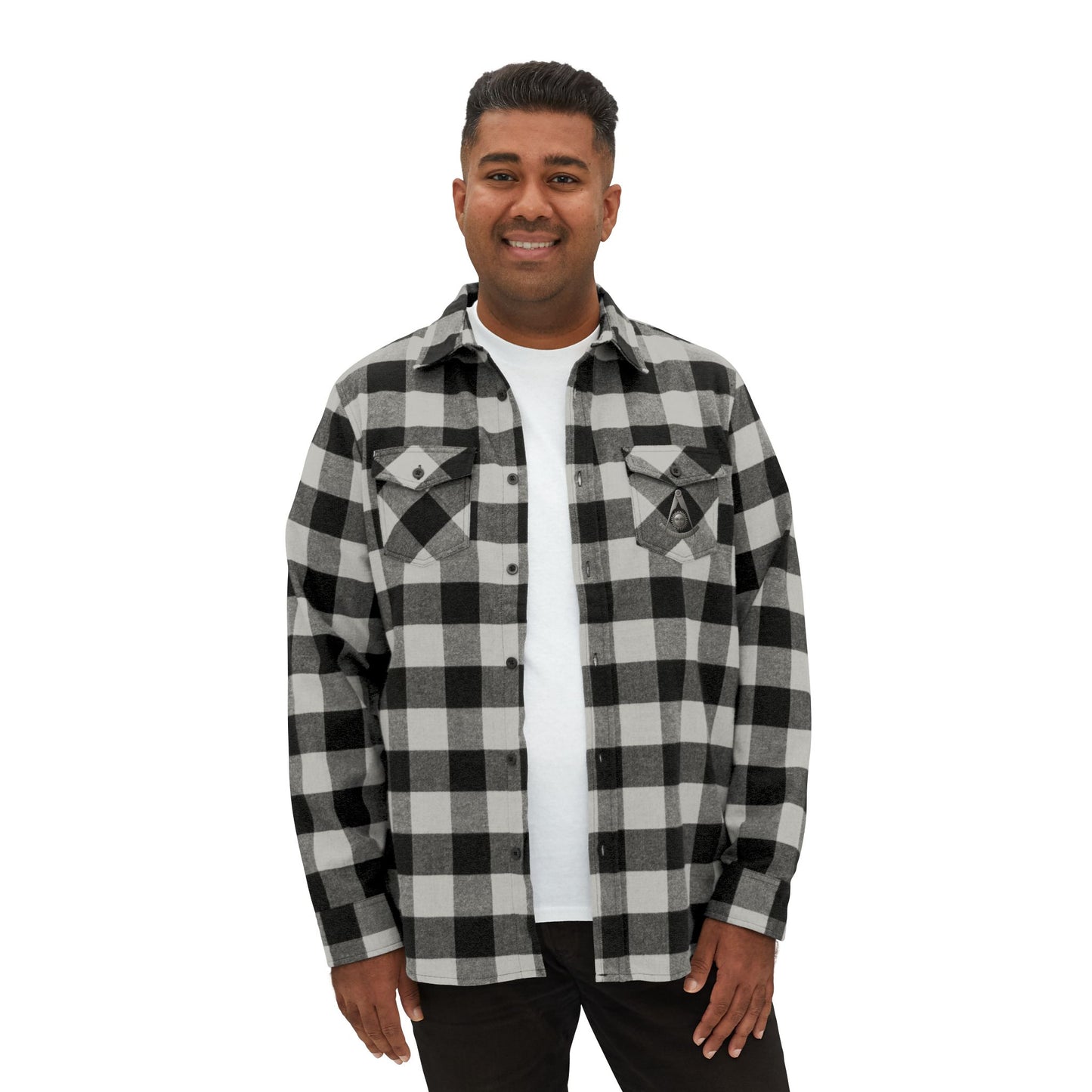 CA Past Master Flannel Shirt - 3D Metallic-Style Emblem