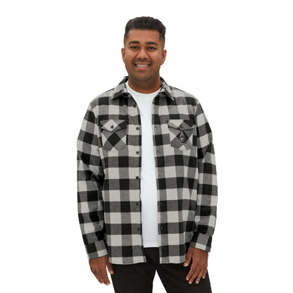 CA Past Master Flannel Shirt - 3D Metallic-Style Emblem