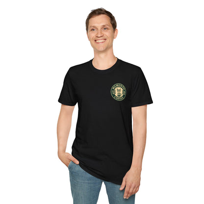Memento Coffee Softstyle T-Shirt - Acacia (Green/Tan)