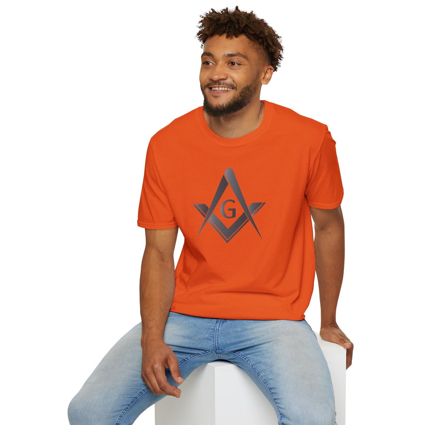 Blackstone Square and Compass Softstyle T-Shirt  - Classic (Front Print)