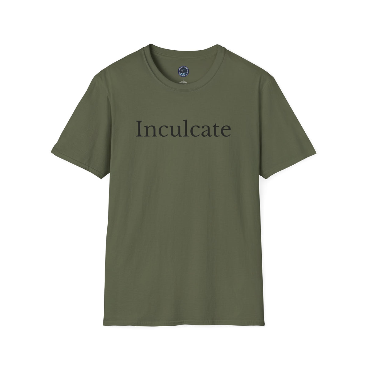 "Inculcate" Softstyle T-Shirt (Black Letters, Uppercase)