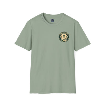 Memento Coffee Softstyle T-Shirt - Acacia (Green/Tan)